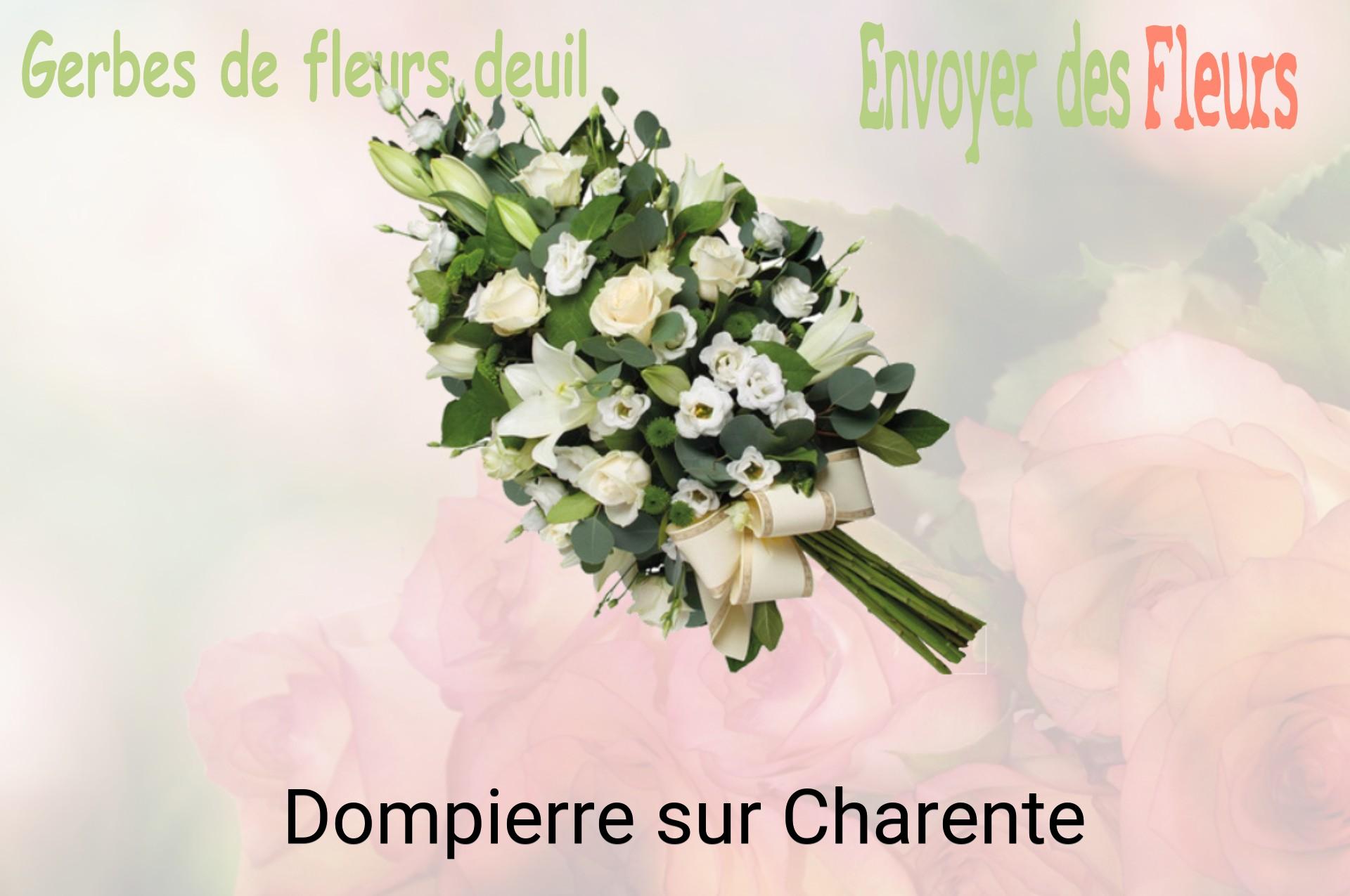 Gerbe de fleurs de deuil livrée à Dompierre-sur-Charente